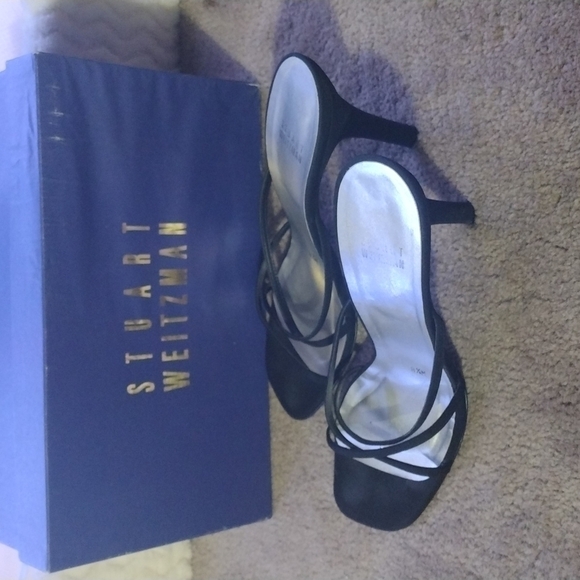 Stuart Weitzman heels black 8.5 - Picture 5 of 9